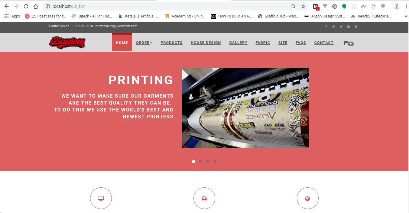 I2I Custom (Platform E-Commerce Apparel)